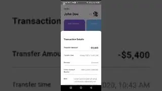 demo video flutter digital bank UI