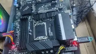 MSI PRO Z690A Motherboard Bios Update Flashback without CPU & RAM