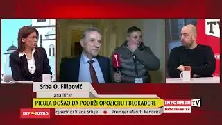 INFO JUTRO - Picula do&scaron;ao da podrži opoziciju i blokadere