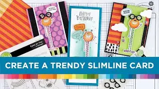All About Slimline Cards - Eyes On You Stamp Set 3 Ways