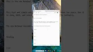 Notepad Gets Text Formatting&mdash;Markdown, Links & More! #shortvideo  #notepad