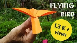 Paper flying bird | very easy origami flying bird using paper | Simple paper flying bird
