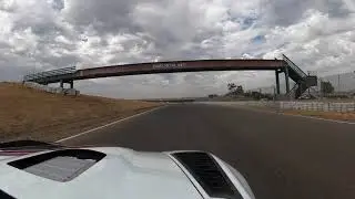 Randy Pobst drives the Racechick ZR1 around Thunderhill Raceway with Carrie Willhoff