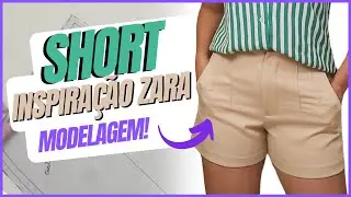 Como Fazer SHORT ZARA Modelagem