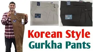 Korean Style Gurkha Pants New Collection Direct Manufacturing Outlet.