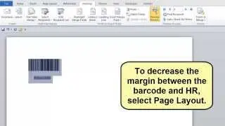 How to complete a Word Mail Merge to create Code 128 HR Barcodes