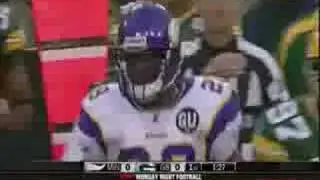 Adrian Peterson lays out Al Harris