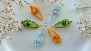 DIY Macrame Earrings | How to make earrings at home | Easy tutorial for beginners #diy #tutorial