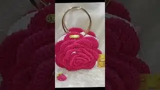Crochet mega rose bag 🌹 #handmadewithlove #crochet #pencariberlian #fypシ゚viralシfypシ゚