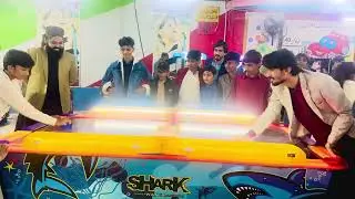 Enjoying a cool air-hockey battle with my student!✨🫀#education #games #enjoy #trip #moments #viral 
