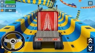 Extreme Euro Truck : Mega Ramp Stunts Racing - Android GamePlay