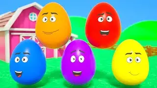 Aprender Colores y N&uacute;meros | Huevos de Colores en la Granja | Canciones Infantiles| DuZoo en Espa&ntilde;ol