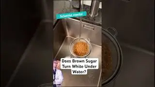 Brown Sugar Turns White Under Water? 🤔 🧬