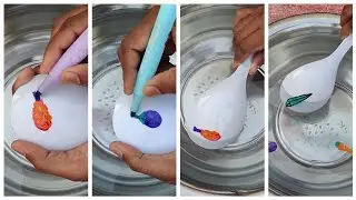 Satisfying video Drawing on water with Floating pen for kids Easy art
