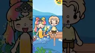 Poor Dad Became Rich After Saving The Princess's Incarnation Fish😱 #tocaboca #tocalifeworld #shorts