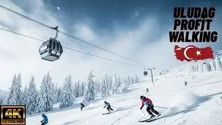 BURSA ULUDAĞ Winter Walk 🇹🇷 | Heavy Snowfall Street Walk 4K | Relaxing City Sounds  #walkingtour4k