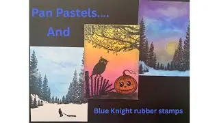 Hello rabbit hole, here I come! #panpastels #blueknightrubberstamps