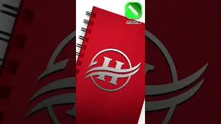 How to make 3D letter H logo design for YouTube Channel🔥#short #logodesign #youtubeshorts