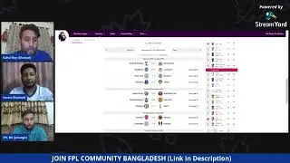 GW 10 Analysis- BANGLA FPL ft.  FPL COMMUNITY BANGLADESH