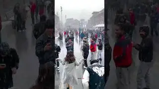 Srinagar kashmir season first snowfall 🌨#kashmirwinter #snowfallinkashmir #snowfall