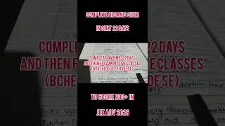 complete organic chemistry in only 22 days #pw #shorts