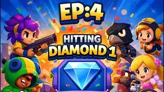 Ep:4 brawl stars grind(but I hit diamond 1) I&rsquo;m so happy