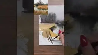 Знакомы с техникой alla prima в акварели? 🎨 #акварель #art #обучение #творчество #painting #рисунок
