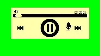 Music 🎶 player Green screen