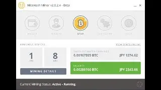 NiceHash Miner V2.0.2.8 GTX1060 6GB 8Cards