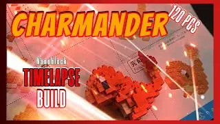 Charmander🔥From Ember To Flame | Satisfying Pokemon ASMR Nanoblock Timelapse