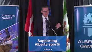 Minister of Tourism and Sport Joseph Schow announced 2026 Alberta Summer Games host -  Dec. 6, 2023