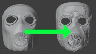 Original Borderlands Mask Modeling Time-lapse