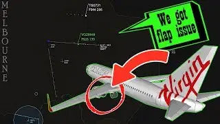 [REAL ATC] Virgin Australia B738 HAS FLAP ISSUES at Melbourne!