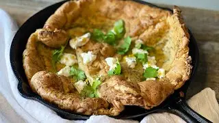 Herbes de Provence and Tangy Goat Cheese Dutch Baby