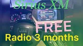 Try satellite radio Completely Free for 3 months Works Every Time  Audi vw mmi Sirius Xm siriusxm vw