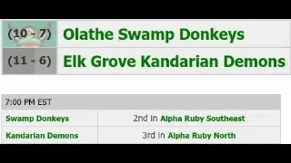 Franchise Ball | OLA Swamp Donkeys vs EG Kandarian Demons | Baseball Simulator