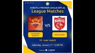 KORUTLA PREMIER LEAGUE (KPL-6)SUN-RISERS-KORUTLA-VS-ROYAL-KINGS