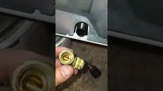90&deg; gas hose adapter for a Maytag gas dryer.
