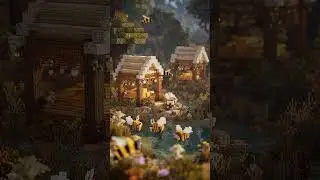 MINECRAFT ASMR Bee Farm #shorts