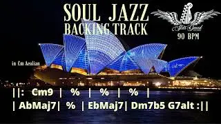 Backing Track Soul Jazz in Cm Aeolian