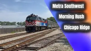 Metra Chicago Ridge Morning Rush Hour Railfanning