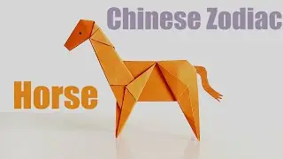 Origami Horse: Chinese Zodiac Animals - Easy Paper Crafts Tutorial