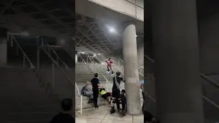 Best way to go down stairs 🤗#skate #satisfying #youngskater