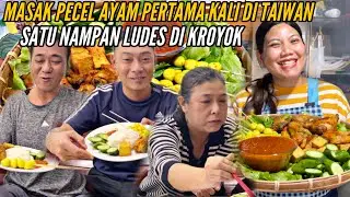 MASAK PECEL AYAM LANGSUNG DI KROYOK SATU NAMPAN LUDES TAK SISAH