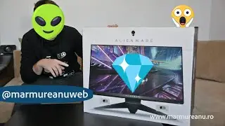MONITOR ALIENWARE UNBOXING gaming 25inch AW2518H - monitorul extraterestru #alienware