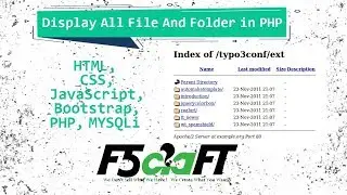Display All File And Folder in PHP Without Login Server | Free Tricks & Tips | Tamil | F5Craft