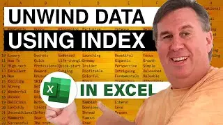 Excel - Convert Single Column To Multiple Rows And Columns In Excel - Episode 1890