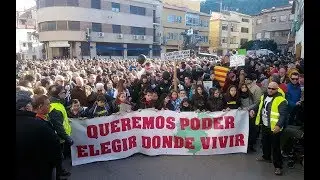 Manifestación masiva en Andorra por el futuro de Teruel