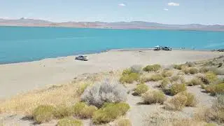 Top Down View of Camp Site at Pyramid Lake