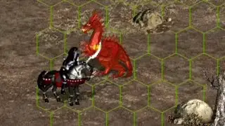 Homm3 units tournament fight #4 Dread knights vs crystal dragon.